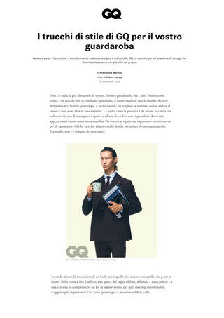 GQ ITALIA 24/09/2024