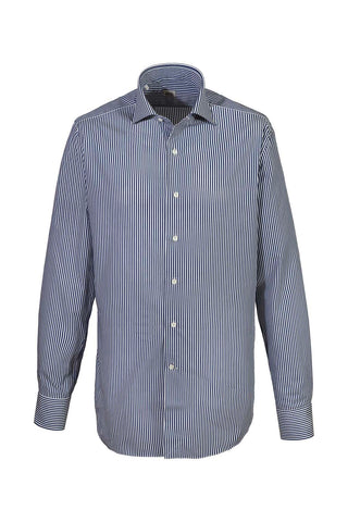 Regular con pinces - 100% COTONE - Riga Blu