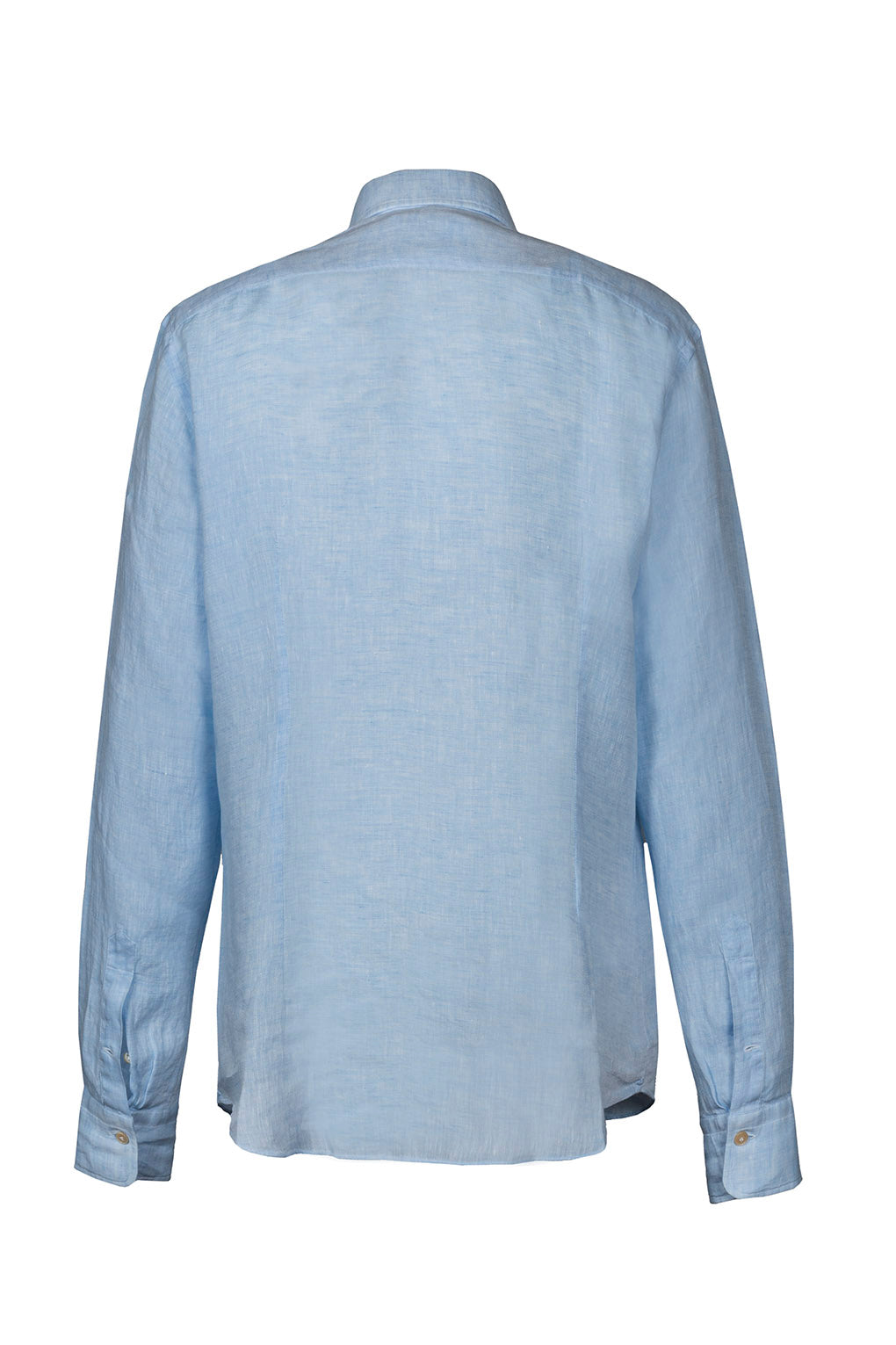 Regular con pinces 100% LINO Celeste