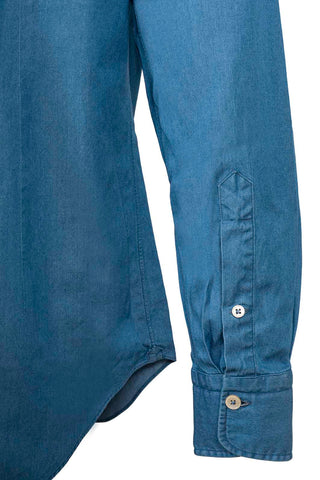 Regular con pinces - Denim BLEACH Chiaro 60/2 x 120/2